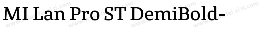 MI Lan Pro ST DemiBold字体转换